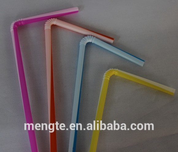 5mm * 21cm Two-Color Bendable Straw, New Imported Food Grade Pp Material