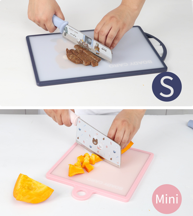 South Korea Imported Baby Boady Caro Cutting Board Baby Food Plastic Chopping Board Chopping Board for Fruits Panel