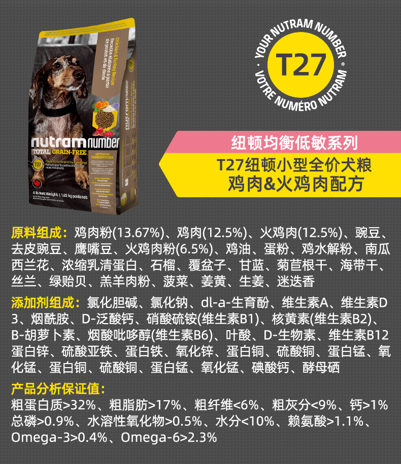 Newton Dog Food One Piece Dropshipping T27t28 Canada Imported Teddy Small Dogs Full Price
