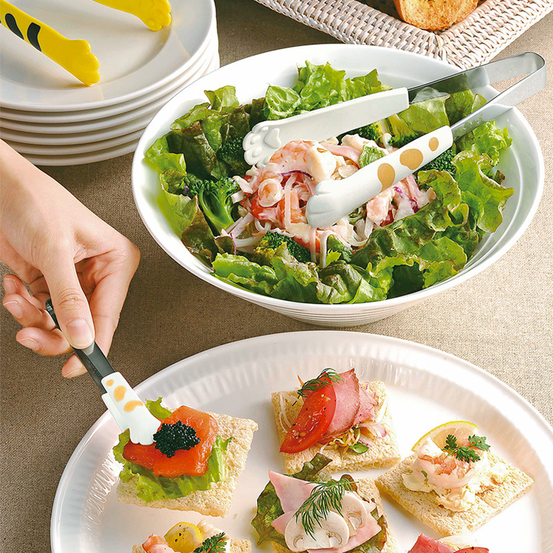 Mountain Japan Imported Cat Claw Food Clip Mixed Salad Bread Clip Barbecue Sugar Sugar Snack Heat Resistant Food Clip