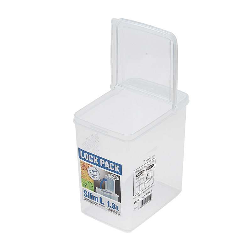 Sanada Japanese imported food crisper Sealed container refrigerator crisper half clamshell plastic storage box