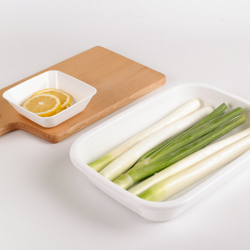 Nakaya Japan Imported Food Plate Microwaveable Kitchen Fruit Dish Saucer Dish Hot Pot Side Dishes Tray
