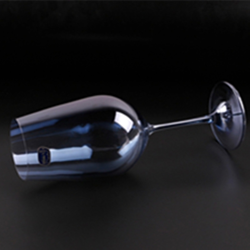 Lex imported Crystal Red wine glasses Vera bright blue water Goblet 350ML