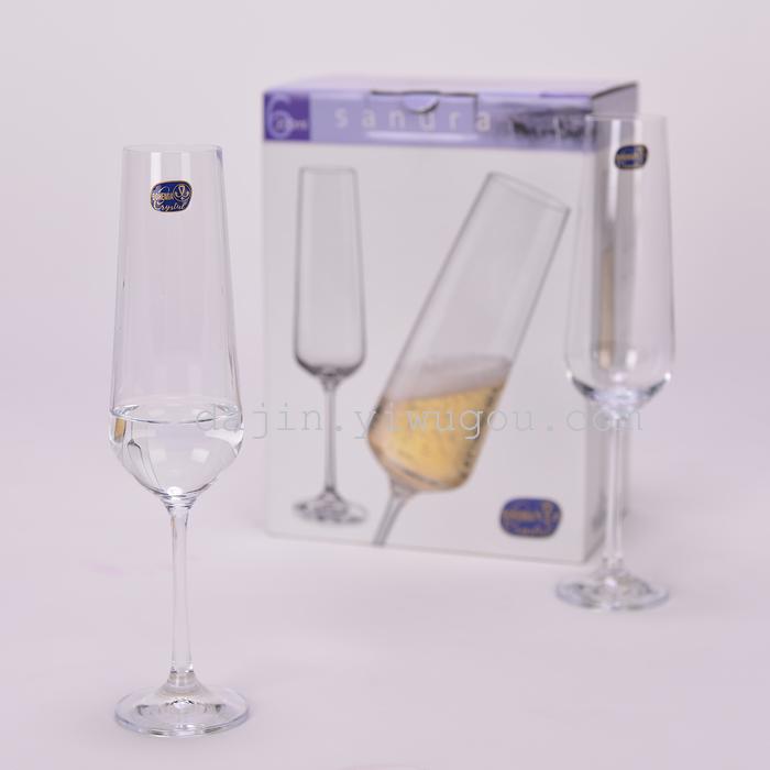 Lead free crystal glass Bohemia imported red wine Sandra champagne glasses 200ML Lead free crystal glass Bohemia imported red wine Sandra champagne glasses 200ML
