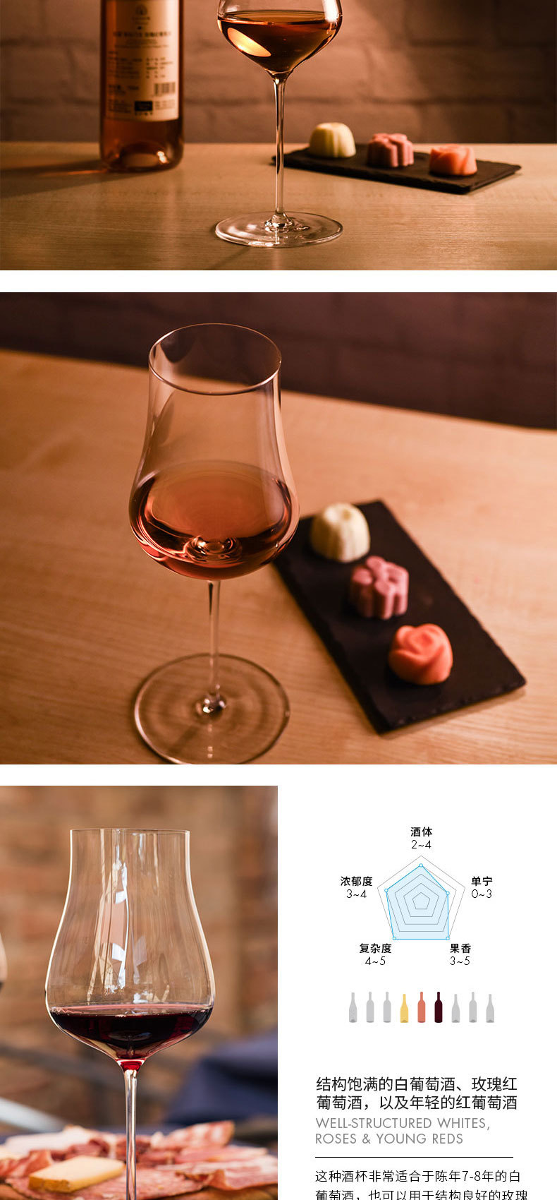 Rona Imported Crystal Glass Yunya Bordeaux Wine Glass Large Capacity Red Wine Glass Single Gift Box
