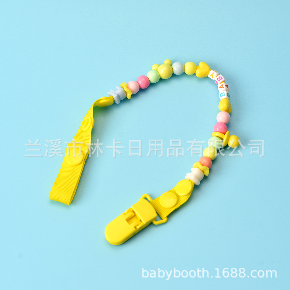 MultiColor Optional Baby Pacifier Chain Pacifier Clip Baby Nipple Chain Clip Teether DropPreventing Chain Pacifier Strap