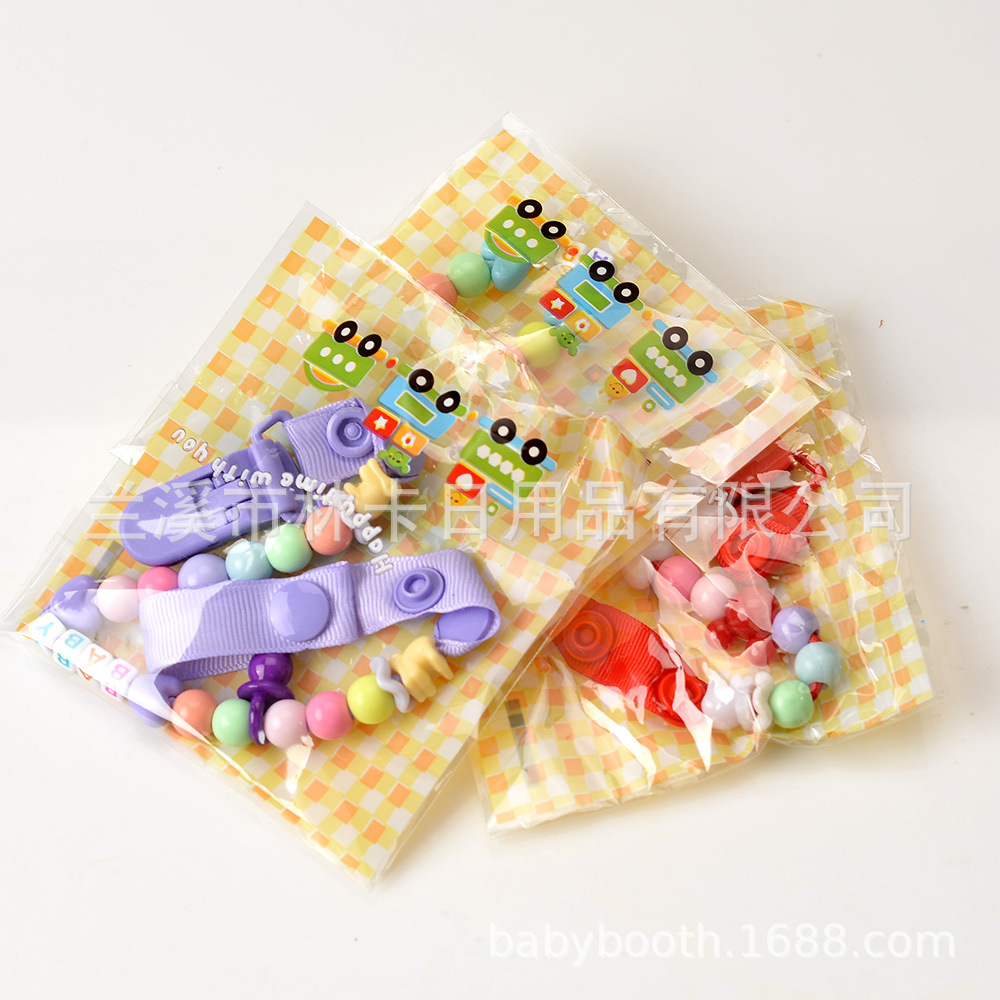 MultiColor Optional Baby Pacifier Chain Pacifier Clip Baby Nipple Chain Clip Teether DropPreventing Chain Pacifier Strap