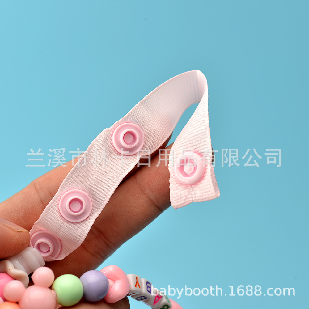 MultiColor Optional Baby Pacifier Chain Pacifier Clip Baby Nipple Chain Clip Teether DropPreventing Chain Pacifier Strap
