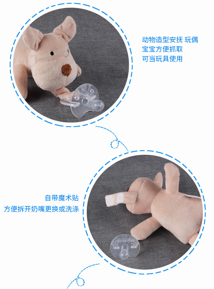 Baby Pacifier Hanging Detachable Woolen Stuffed Animal Unicorn Baby Toy in Stock Wholesale Baby Pacifier Hanging Detachable Woolen Stuffed Animal Unicorn Baby Toy in Stock Wholesale