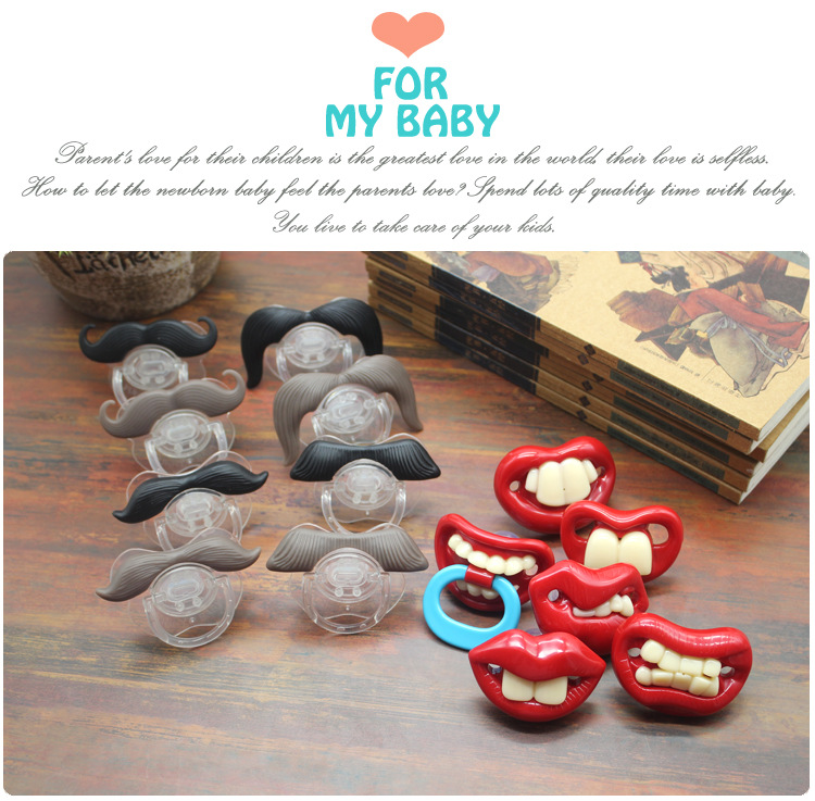 Funny Baby Pacifier Teeth 14 Optional Infant Thumb Mogul Denim Silicone Beard Nipple Funny Baby Pacifier Teeth 14 Optional Infant Thumb Mogul Denim Silicone Beard Nipple