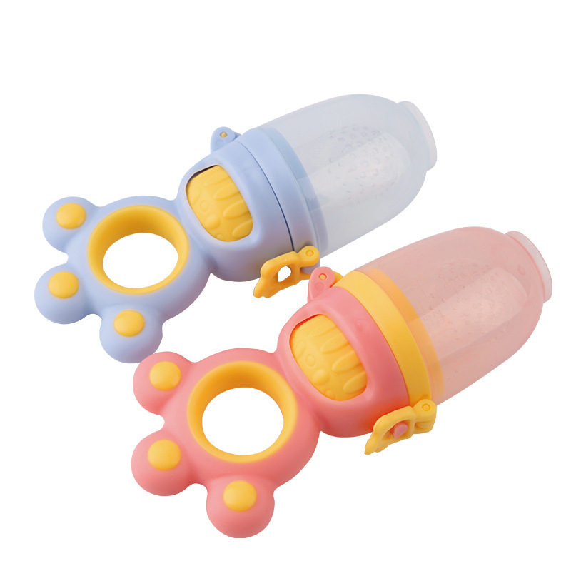 Babyabout Baby Fruit and Vegetable Fresh Food Feeder Push Food Supplement Rotate Happy Bite 3 Pacifiers Ml Net Pocket