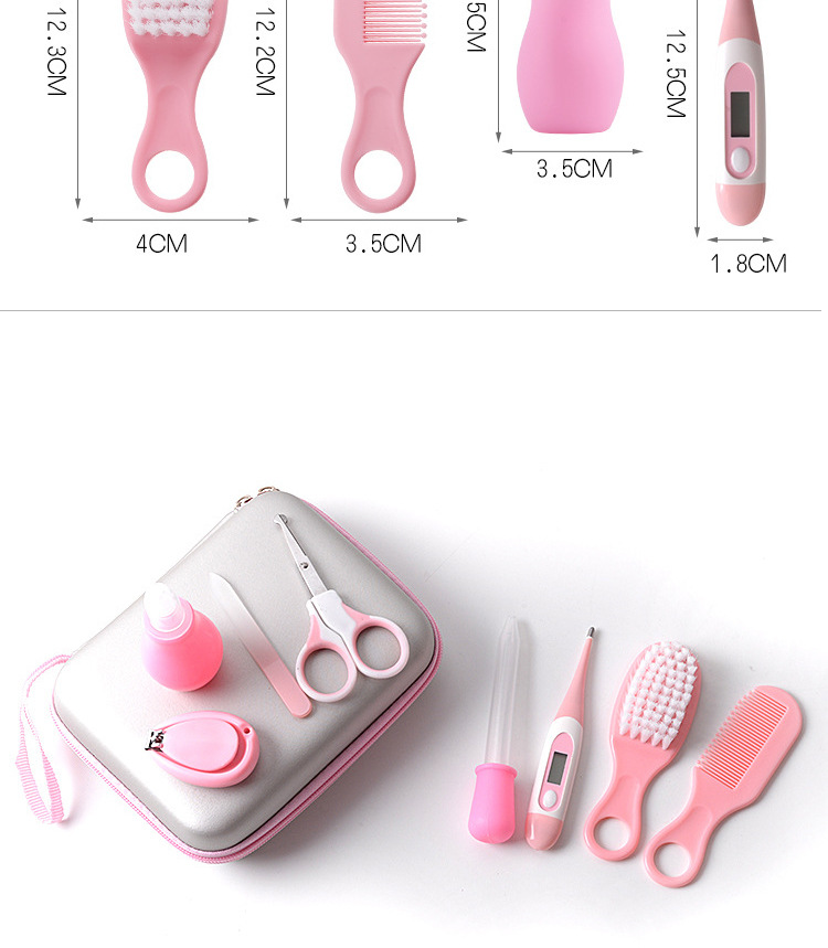 Baby Nail Clippers Nail Scissors Baby Care Suit Mother and Baby Dropper Feeder Nasal Aspirator Thermometer Set