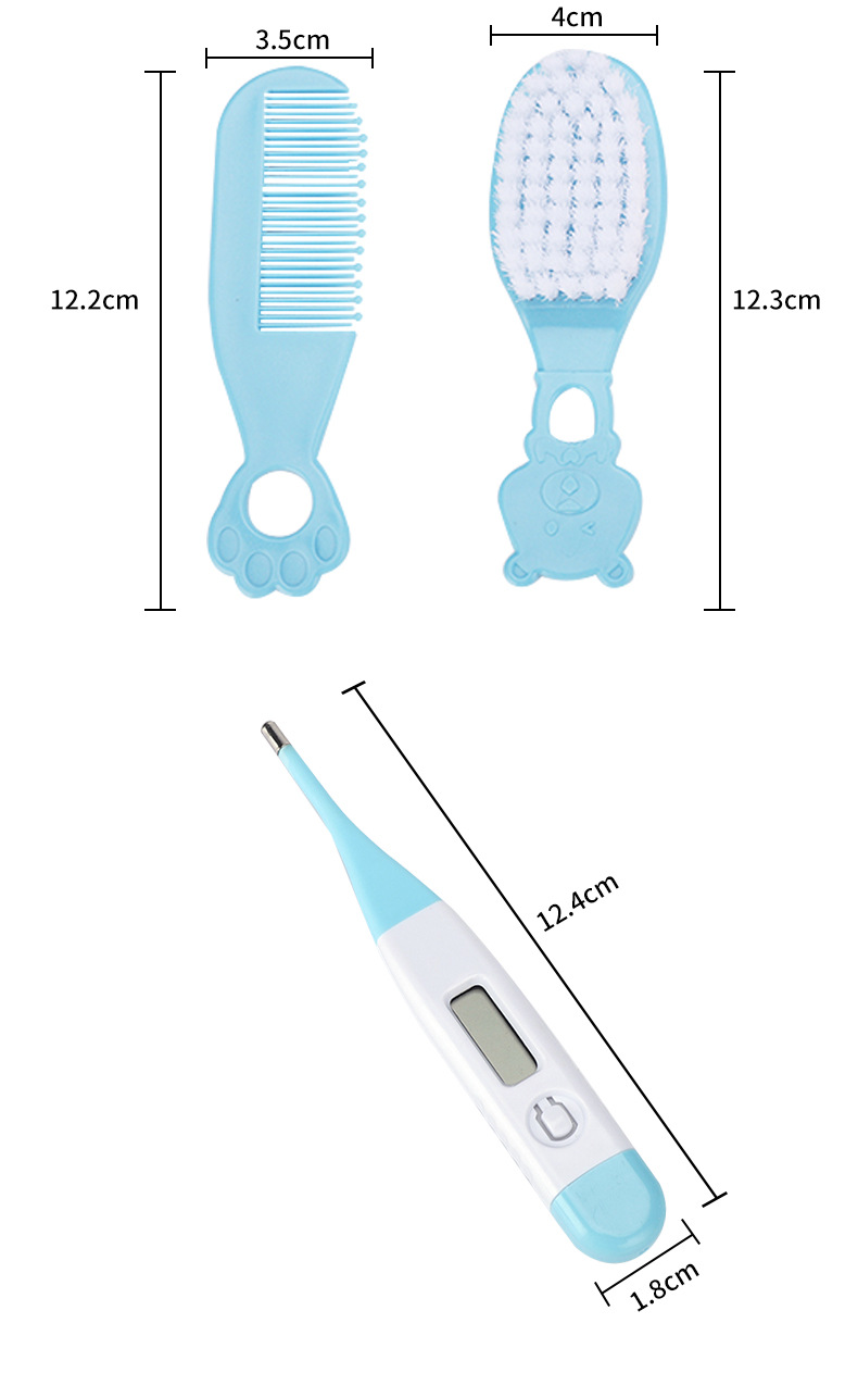Manufacturers Supply Foreign Trade English Baby Brush Comb Nasal Aspirator Set Cutting Nail Beauty Tools Care 10 PCs Set Manufacturers Supply Foreign Trade English Baby Brush Comb Nasal Aspirator Set Cutting Nail Beauty Tools Care 10 PCs Set