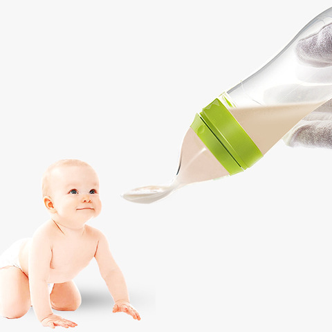 Rice Paste Feeding Bottle Baby Silicone Squeeze Spoon Rice Flour Baby Baby Spoon Complementary Feeding Bottle Feeder