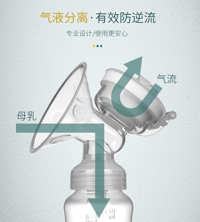 Smart Bilateral Electric Breast Pump Suction Large Mute Comfortable Automatic Breast Pump Milker