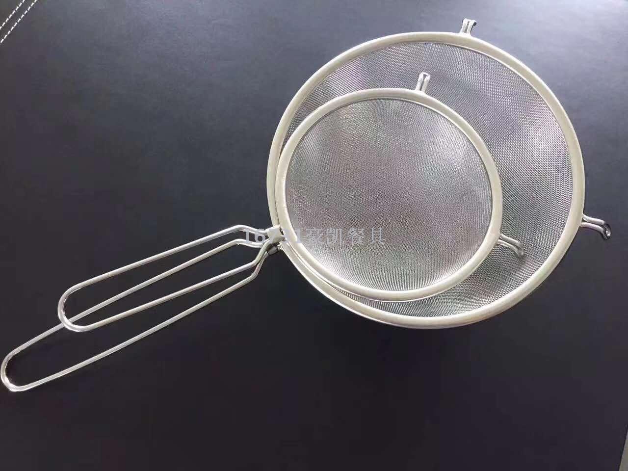 Stainless Steel Soy Milk and Juice Flour Sifter Strainer Household Kitchen Oil Grid Strainer