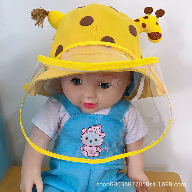 Baby Protection Mask Baby Hat Sun Block and Dustproof Young Children Cute Super Cute Anti-Droplet Bucket Hat Bucket Hat Baby Protection Mask Baby Hat Sun Block and Dustproof Young Children Cute Super Cute Anti-Droplet Bucket Hat Bucket Hat