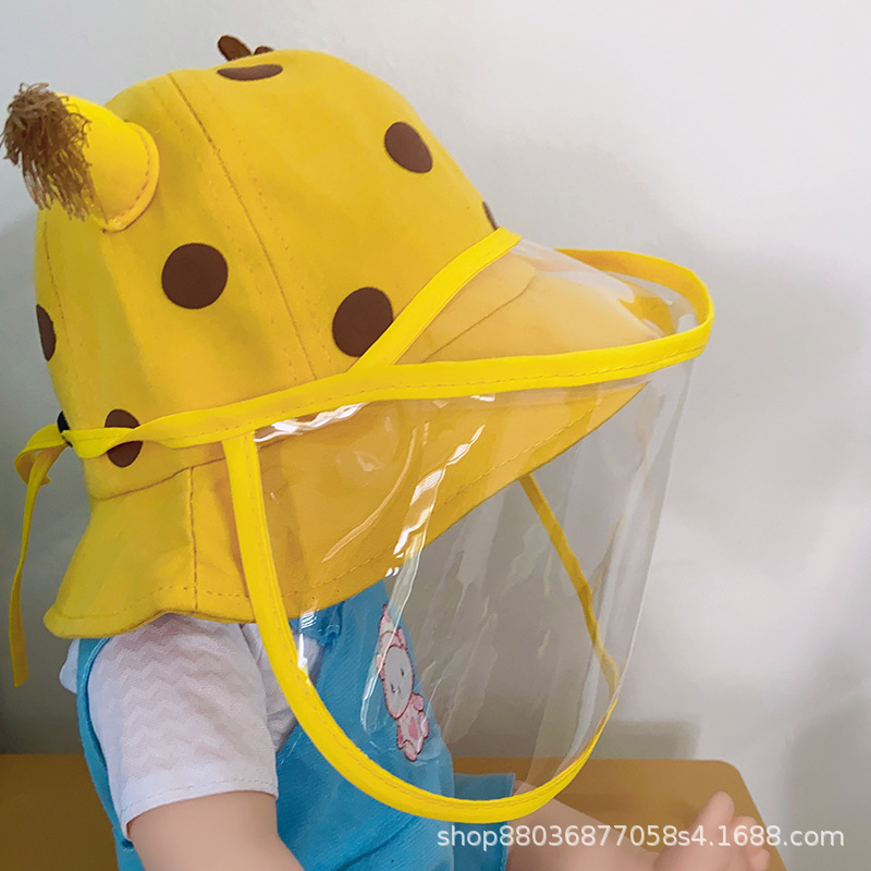 Baby Protection Mask Baby Hat Sun Block and Dustproof Young Children Cute Super Cute Anti-Droplet Bucket Hat Bucket Hat Baby Protection Mask Baby Hat Sun Block and Dustproof Young Children Cute Super Cute Anti-Droplet Bucket Hat Bucket Hat