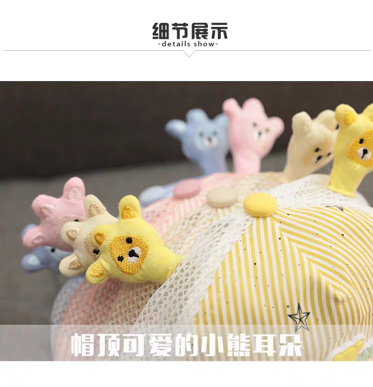 2021 Summer New Baby Hat Mesh Peaked Cap Spring and Autumn Thin Baby and Child Baseball Cap Soft Brim Cute