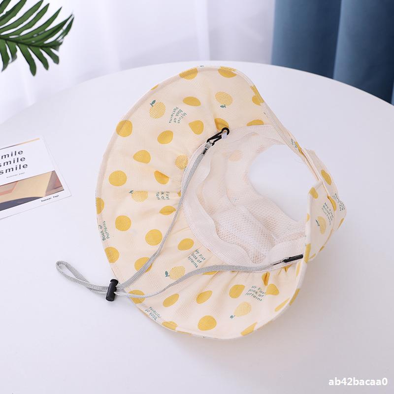 Children's Sun Hat Summer Thin Cute Girl Baby Hat Topless Hat Dot Sun Hat Children's Sun Hat