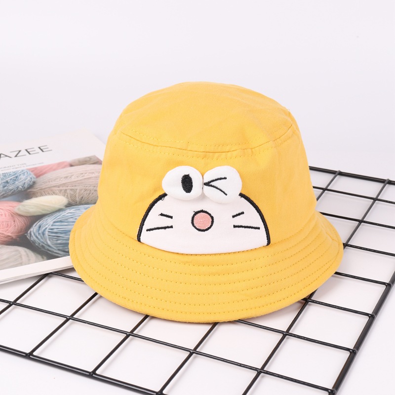 INS Japanese Spring New Children Baby Hat Cartoon Fashion Boys and Girls Summer Sun Hat Bucket Hat