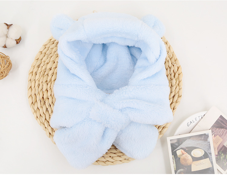 Baby Hat Autumn and Winter Coral Fleece Sleeve Cap Newborn Cap 0-3 Years Old 2 Keep Baby Warm Children Baby Hat Autumn and Winter Coral Fleece Sleeve Cap Newborn Cap 0-3 Years Old 2 Keep Baby Warm Children