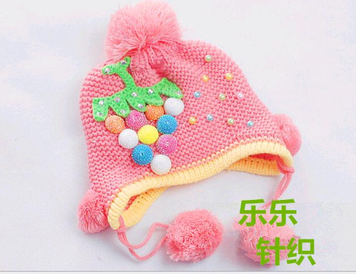 Hat the original single foreign trade children's hat cartoon grape knitting hat baby hat han edition Hat the original single foreign trade children's hat cartoon grape knitting hat baby hat han edition