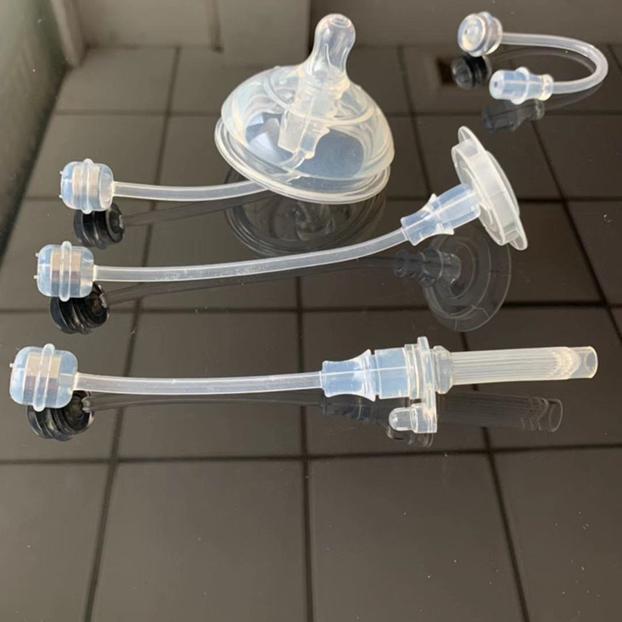 Mother Baby Supplies Bottle Straw Cup Straw Universal Integrated Gravitational Ball Straw Accessories Steel Ball Straw