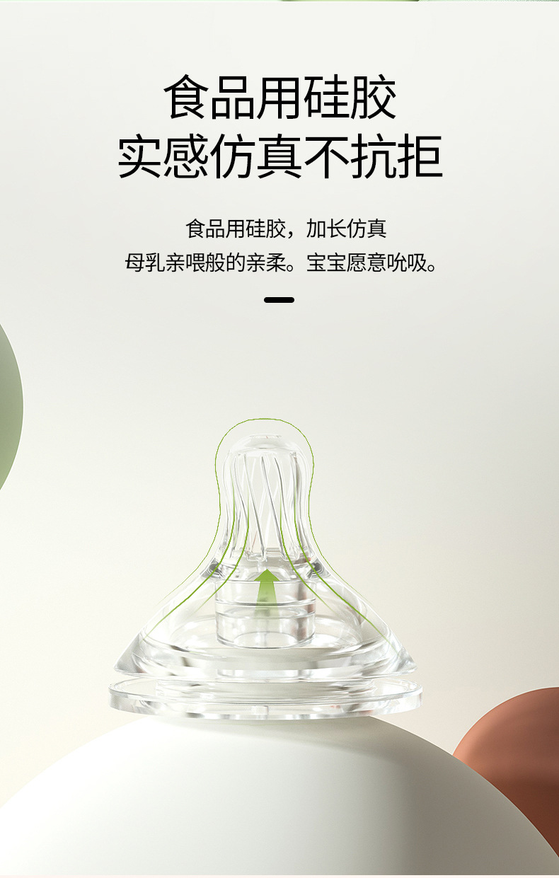 Baby PPSU Milk Bottle Wide Caliber Baby AntiFlatulence DropResistant Newborn Baby Drinking Straw Milk Bottle Silicone