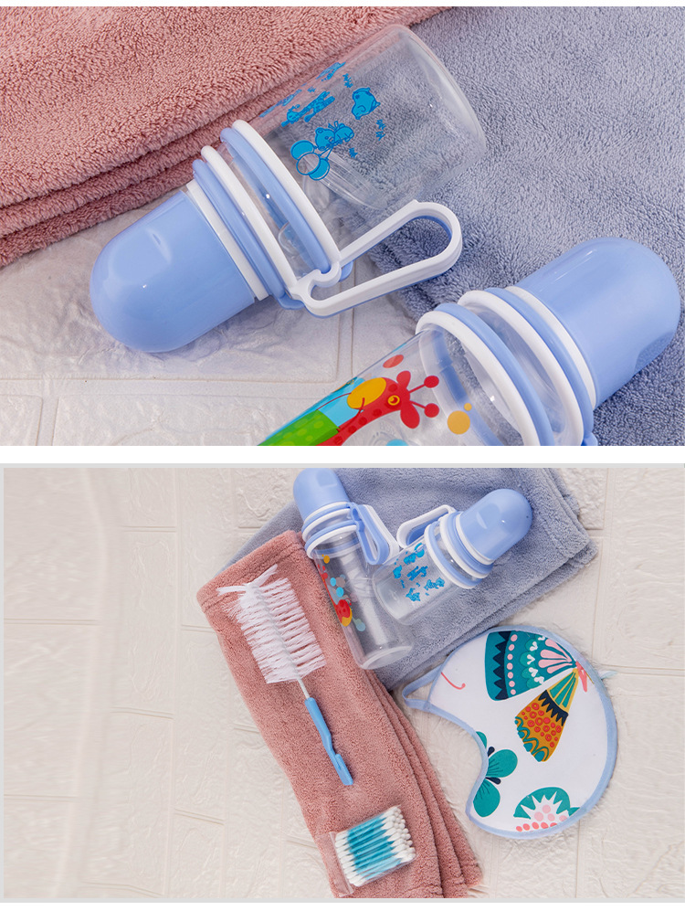Bottle Standard Mouth Baby Feeding Bottle Set Pp Foreign Trade Feeding Bottle Whole Combination FivePiece Set 280ml