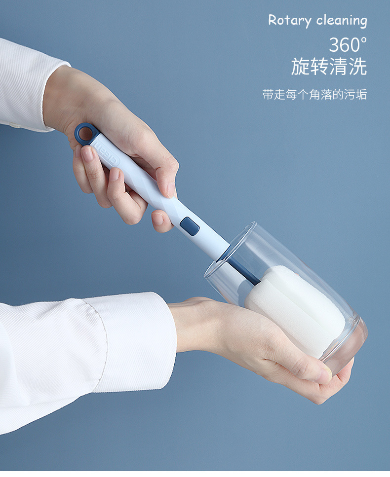 Collection Original Sponge Brush Detachable Cleaning Brush Household Baby Bottle Brush Long HandleCleaning products