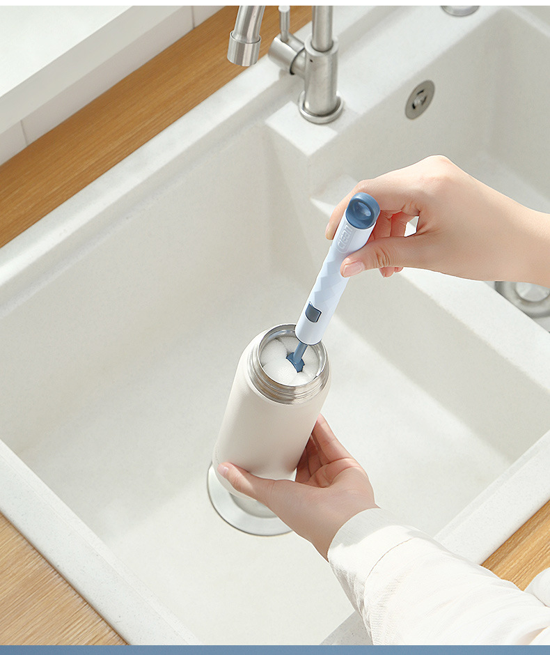 Collection Original Sponge Brush Detachable Cleaning Brush Household Baby Bottle Brush Long HandleCleaning products