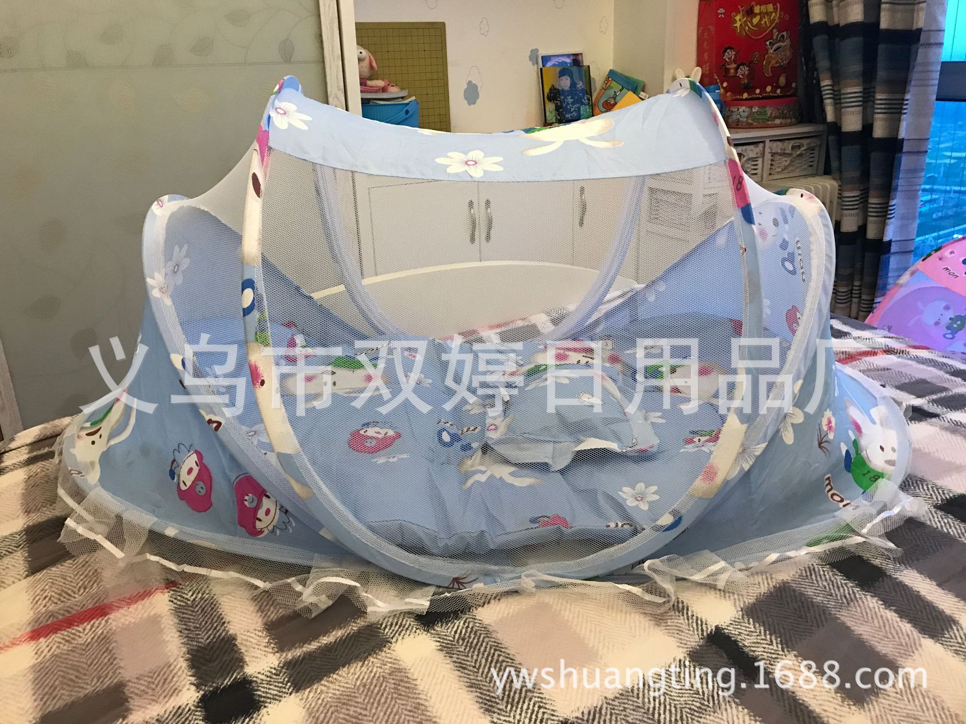 Summer folding baby mosquito net, baby mosquito net to send pillow fabric plus music Summer folding baby mosquito net, baby mosquito net to send pillow fabric plus music