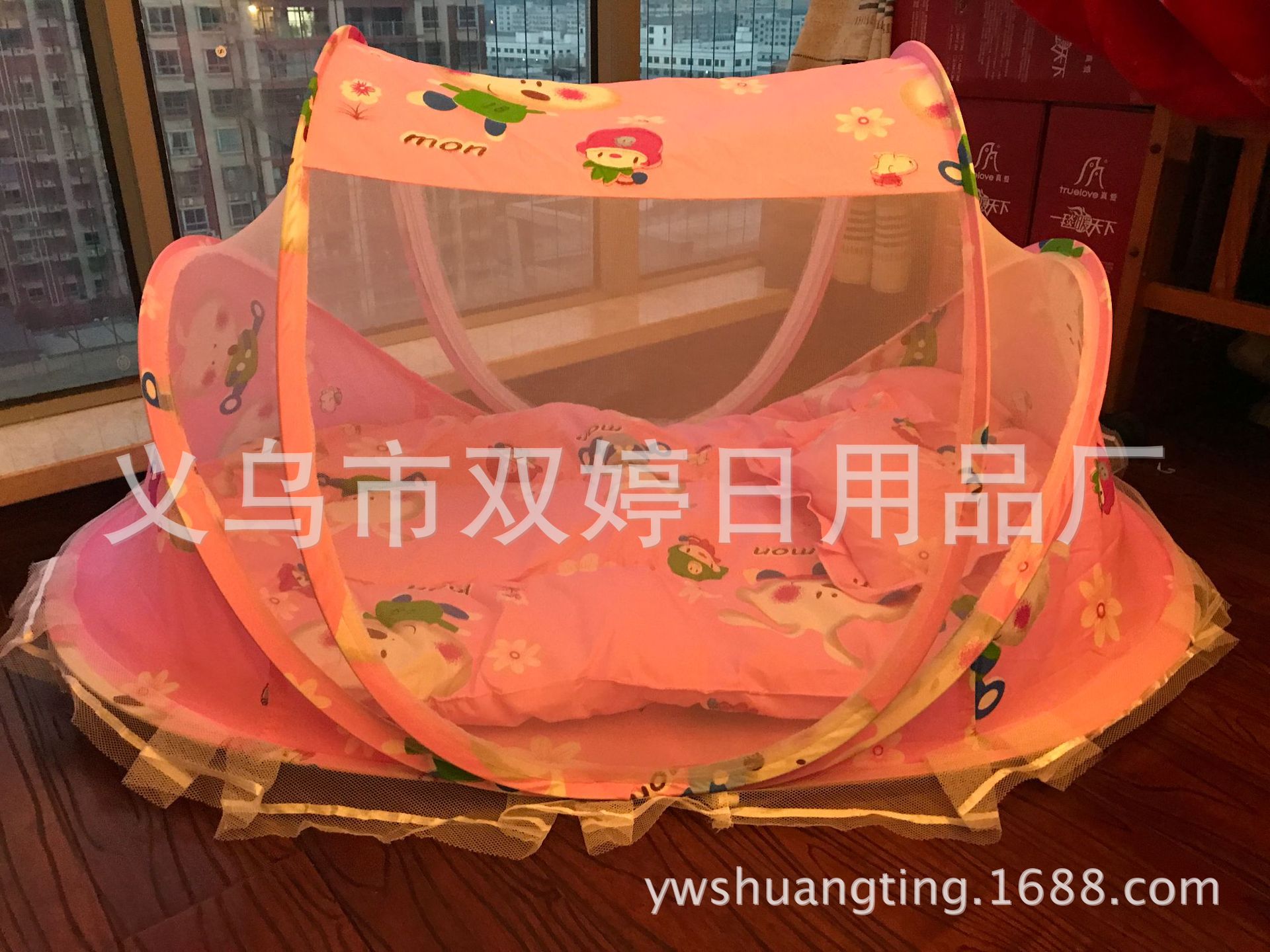 Summer folding baby mosquito net, baby mosquito net to send pillow fabric plus music Summer folding baby mosquito net, baby mosquito net to send pillow fabric plus music