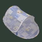 Blue grid pattern baby mosquito net