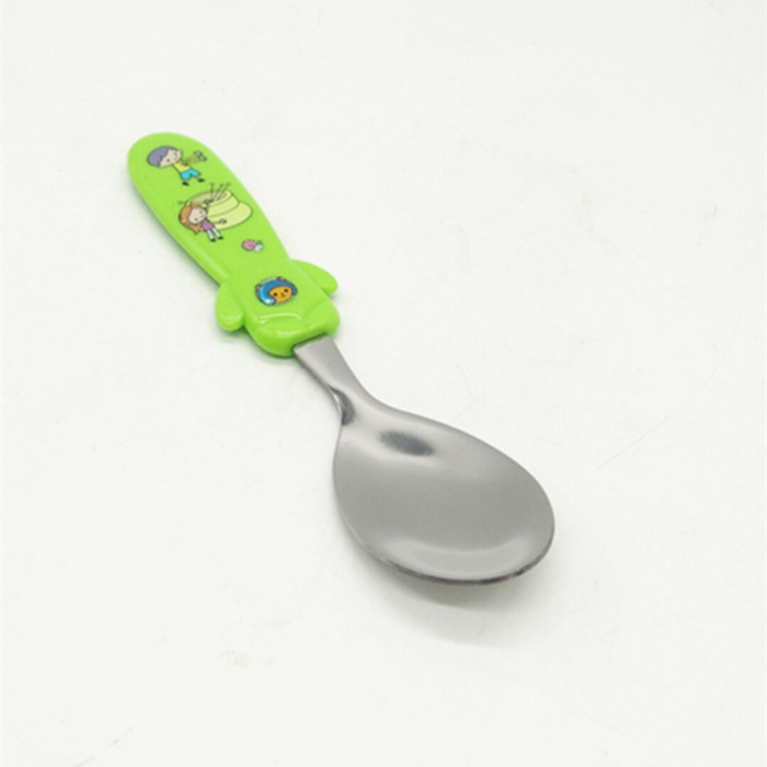 Bag cartoon ladle creative cartoon kids dinner spoons stainless steel baby baby food spoon