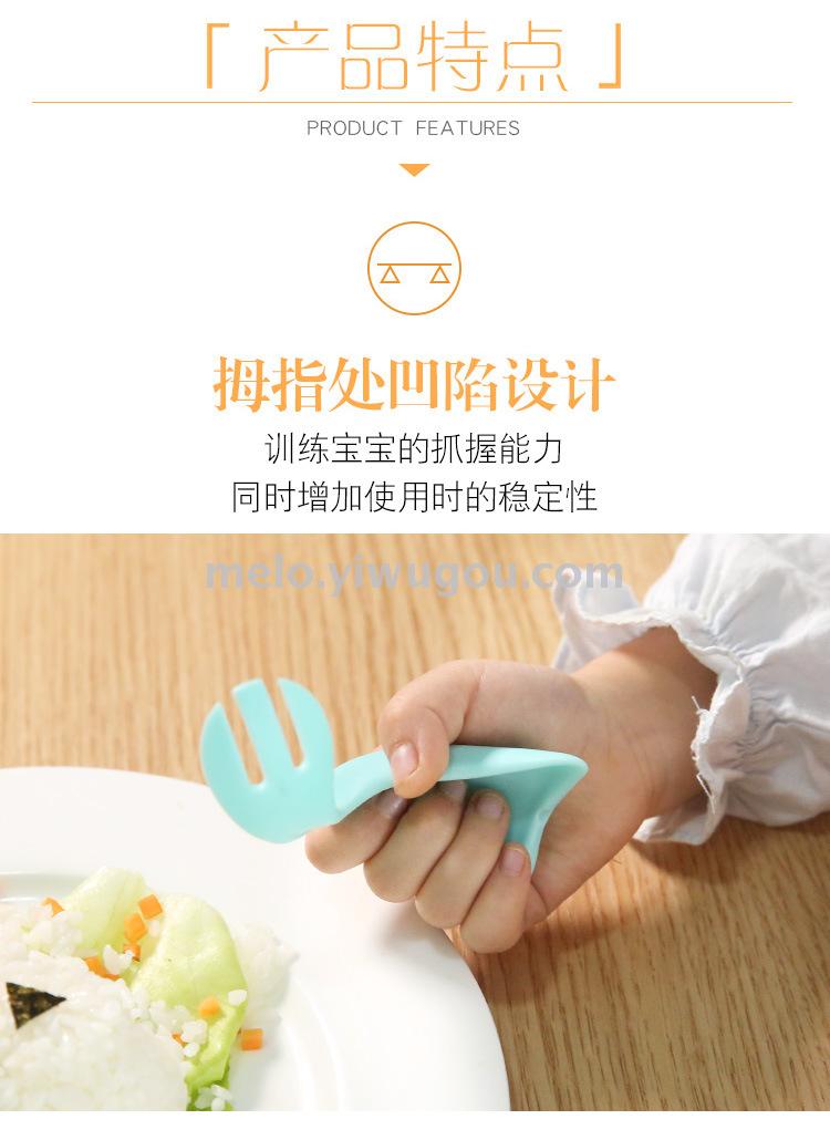 Baby tilting spoon, learning to eat training spoons, children fork spoons, baby utensils Baby tilting spoon, learning to eat training spoons, children fork spoons, baby utensils