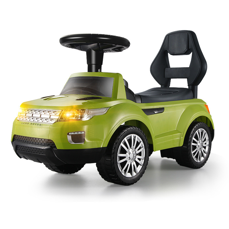 Feng Da Multifunctional Baby Swing Car with Light Music Early Education Sliding Luge Four-Wheel Toddler Toys Stroller