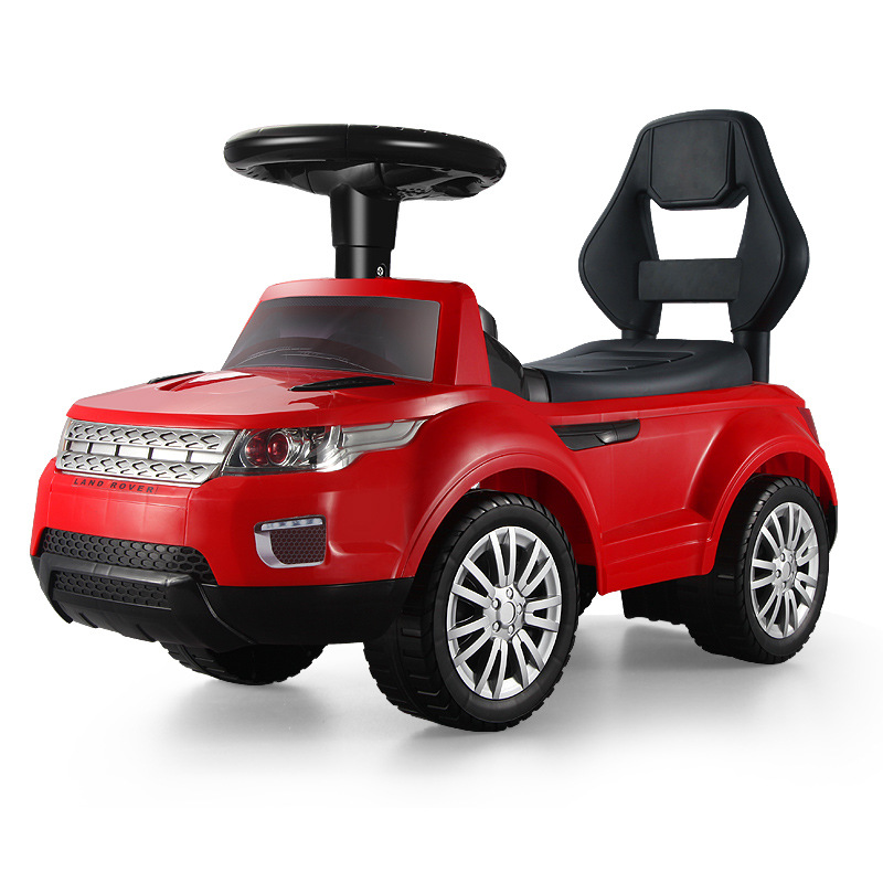 Feng Da Multifunctional Baby Swing Car with Light Music Early Education Sliding Luge Four-Wheel Toddler Toys Stroller