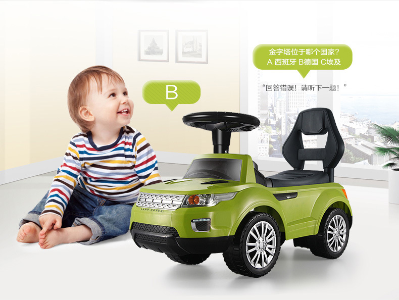 Feng Da Multifunctional Baby Swing Car with Light Music Early Education Sliding Luge Four-Wheel Toddler Toys Stroller Feng Da Multifunctional Baby Swing Car with Light Music Early Education Sliding Luge Four-Wheel Toddler Toys Stroller