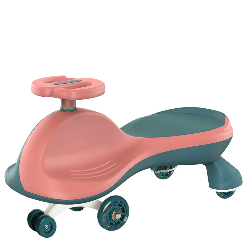 Baby Swing Car Mute Universal Wheel Baby Anti-Rollover Adult Can Sit, Slide, Swing, Slide Baby Walker