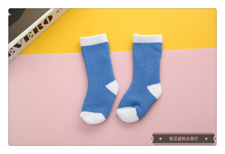 Newborn Infant Socks Cotton Autumn and Winter Thick Cotton Socks for Boys and Girls Newborn Child 0-March-1 Years Old