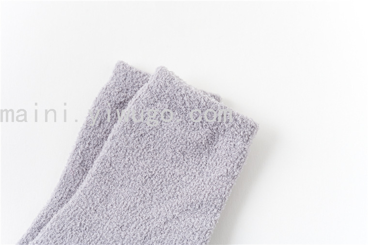 2021 Autumn and Winter Solid Color Baby Terry Tube Socks Coral Fleece Thickened Warm Floor Socks Non-Slip Infant Socks 2021 Autumn and Winter Solid Color Baby Terry Tube Socks Coral Fleece Thickened Warm Floor Socks Non-Slip Infant Socks