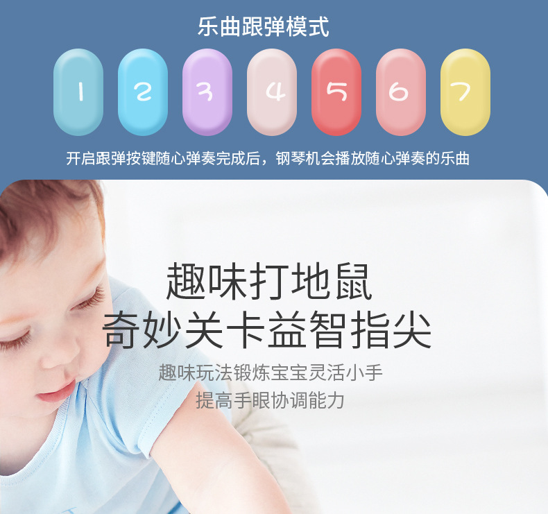 Zhibao Infant Enlightening Early Education Toy Chinese-English Bilingual Digital Game Multi-Functional Puzzle Piano Toys Zhibao Infant Enlightening Early Education Toy Chinese-English Bilingual Digital Game Multi-Functional Puzzle Piano Toys