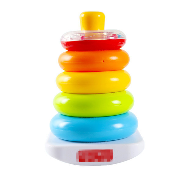 Rainbow Spring Jengle Tumbler Toy Children's Colorful Ferrule Layered Infant Early Childhood Educational Toys