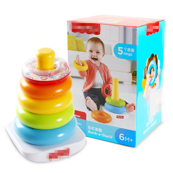 Rainbow Spring Jengle Tumbler Toy Children&#039;s Colorful Ferrule Layered Infant Early Childhood Educational Toys