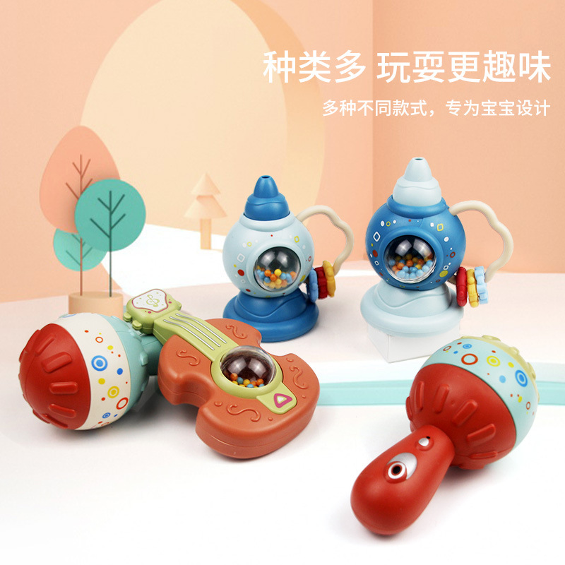 Baby Fun Toy Rattle Rattle Toys Comfort Grip Teether Infant Toddler Stall Toy Newborn Gift