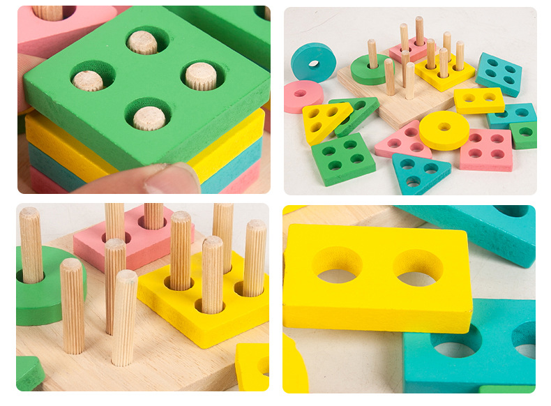 Infant Children's Toys Beaded Beads Sets of Column Building Blocks Percussion Piano Rainbow Tower Toy Worm Package Infant Children's Toys Beaded Beads Sets of Column Building Blocks Percussion Piano Rainbow Tower Toy Worm Package