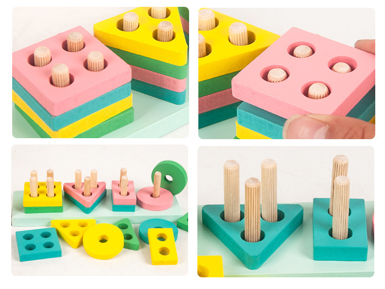 Infant Children's Toys Beaded Beads Sets of Column Building Blocks Percussion Piano Rainbow Tower Toy Worm Package Infant Children's Toys Beaded Beads Sets of Column Building Blocks Percussion Piano Rainbow Tower Toy Worm Package