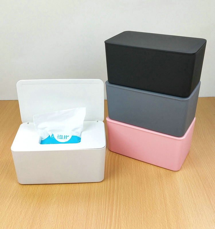 New Style Wet Tissue Paper Extraction Box Wet Tissue Box Household DustProof Desktop Sealing Wet Tissue Box Storage Box